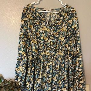 Loft Side-Tie Swing Dress - NWT